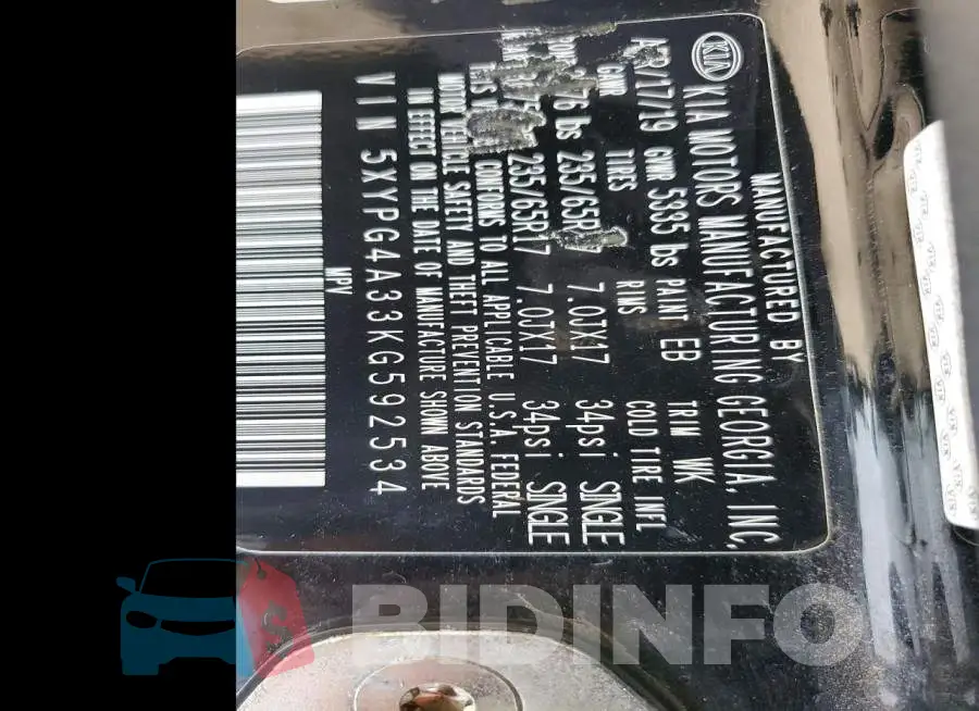 5XYPG4A33KG592534 Photo# 14