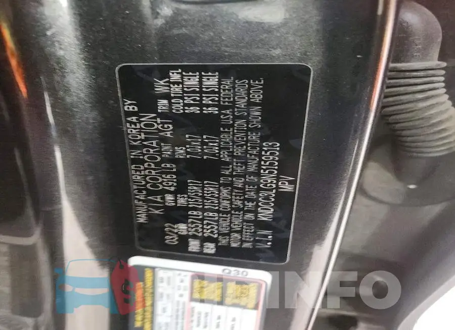 KNDCC3LG9N5159513 Photo# 13