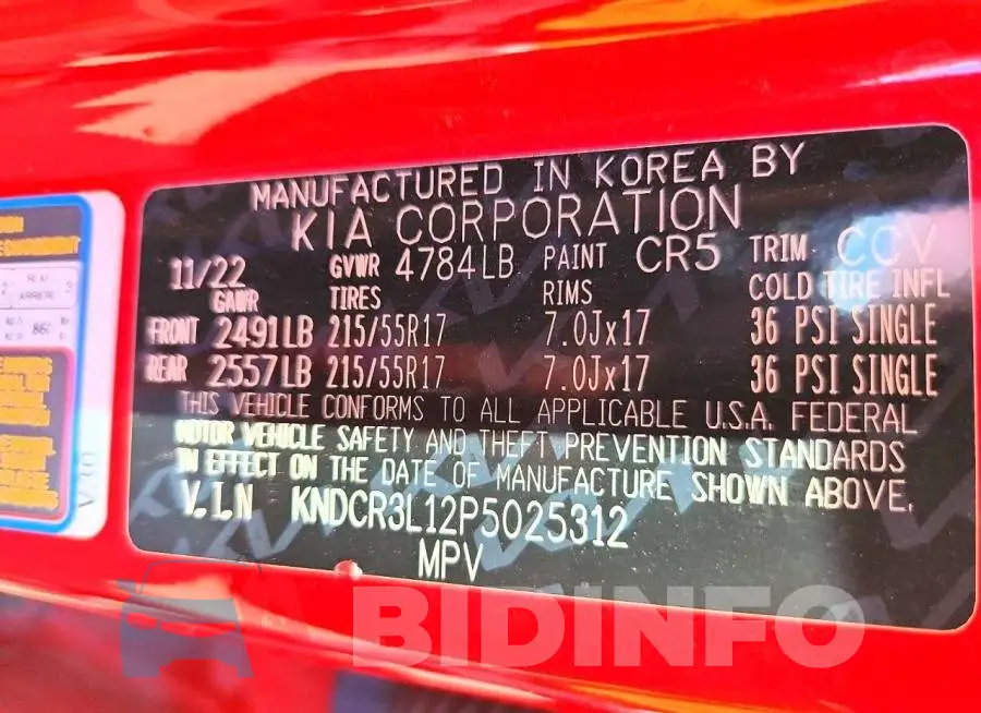 KNDCR3L12P5025312 Photo# 13