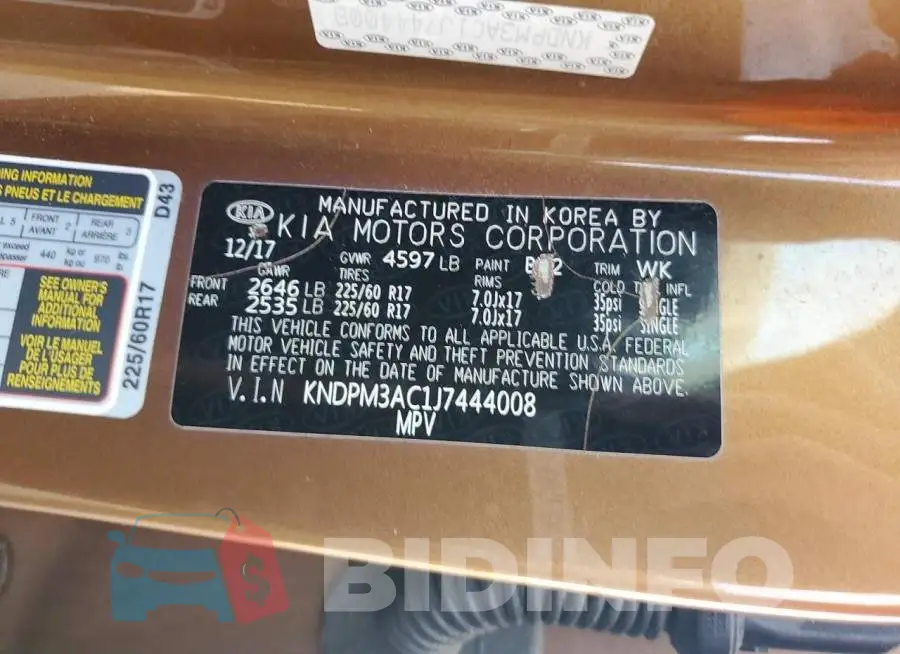 KNDPM3AC1J7444008 Photo# 13