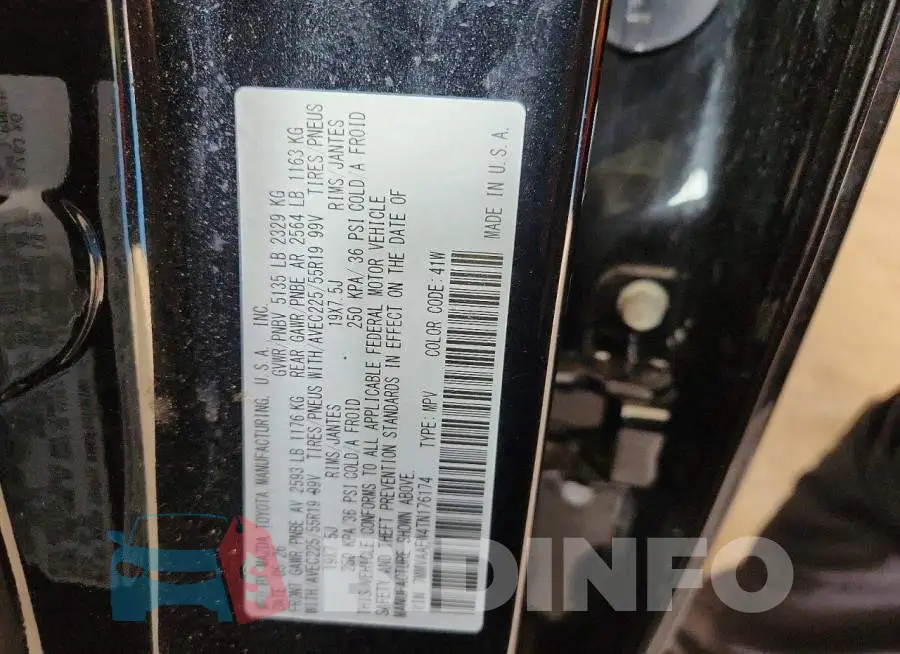 7MMVAAEW4TN176174 Photo# 13