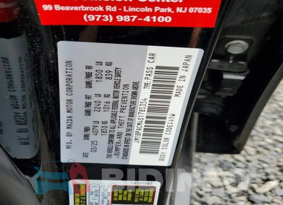 JM1BPACM4S1785354 Photo# 12