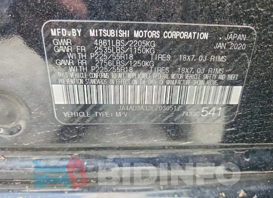 JA4AD3A32LZ030517 Photo# 12