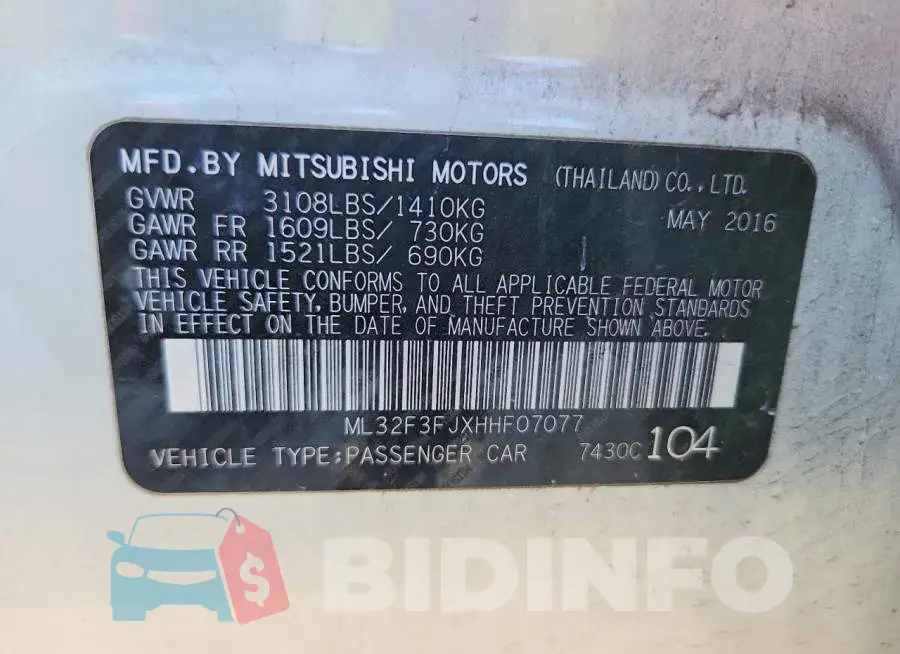 ML32F3FJXHHF07077 Photo# 12