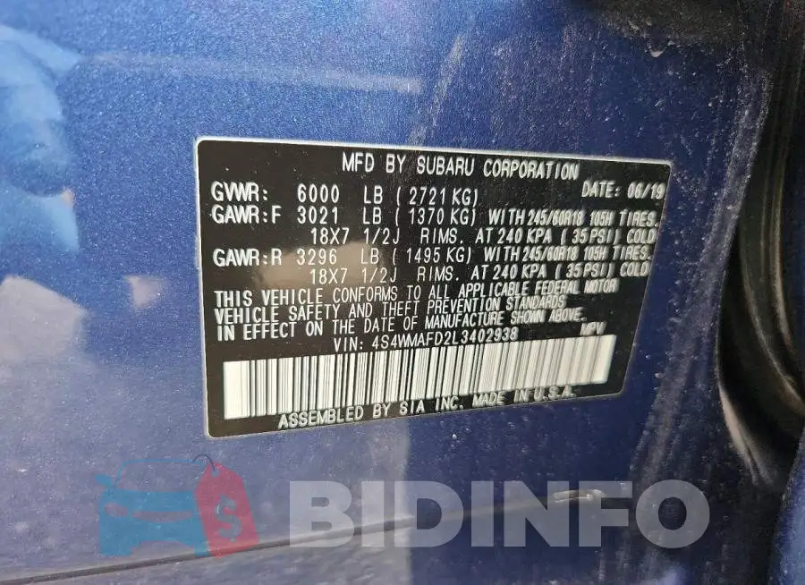 4S4WMAFD2L3402938 Photo# 13