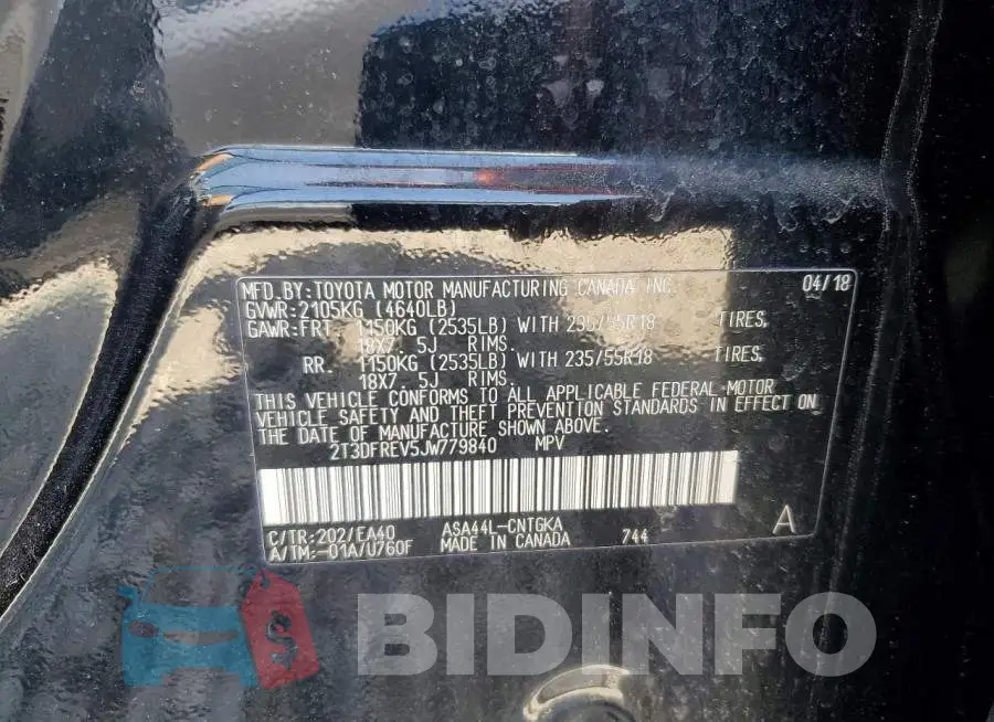 2T3DFREV5JW779840 Photo# 13