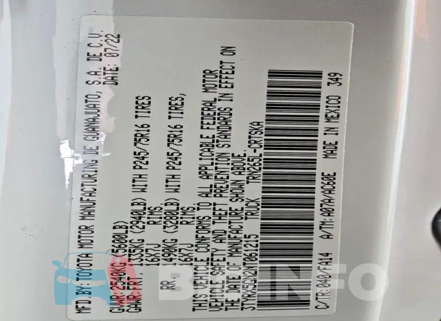 3TYRX5GN2NT061215 Photo# 12