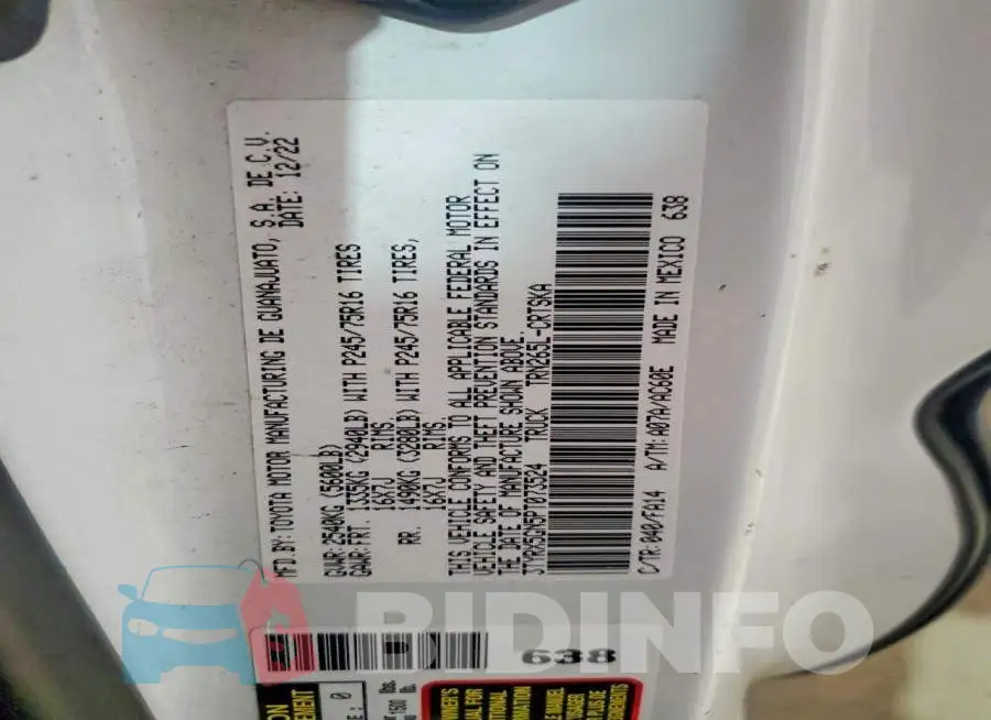 3TYRX5GN5PT073524 Photo# 12