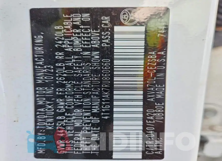 4T1G11AK7RU860660 Photo# 12