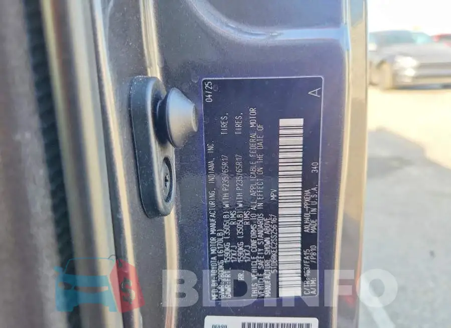 5TDBRKEC2SS256167 Photo# 14
