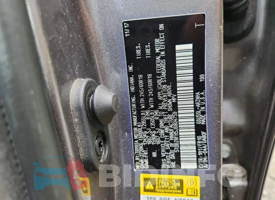 5TDBZRFH5JS804759 Photo# 13