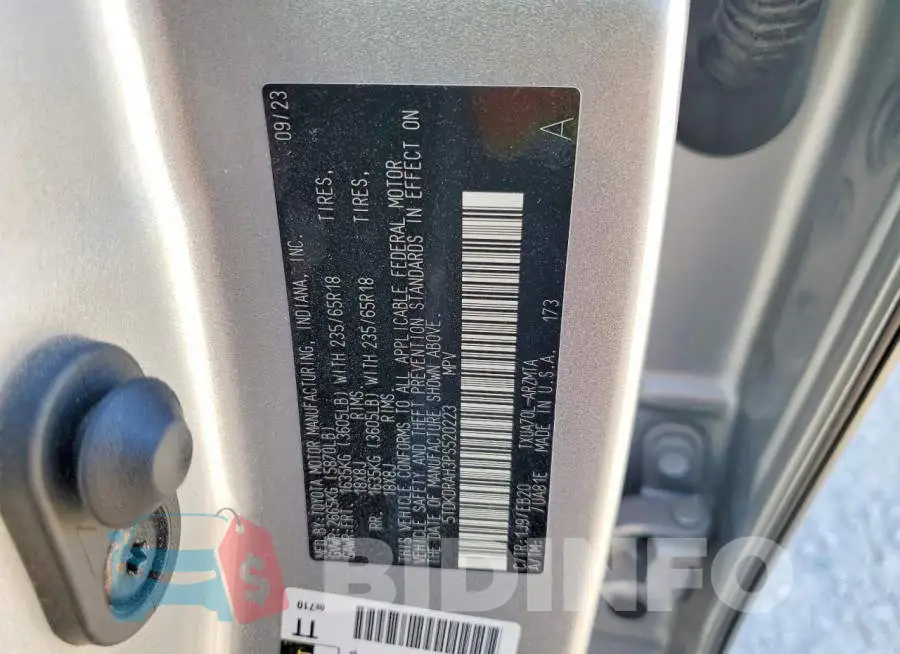 5TDKDRAH3PS520223 Photo# 13