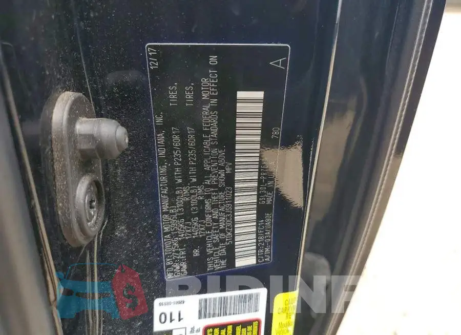 5TDKZ3DC3JS911023 Photo# 13