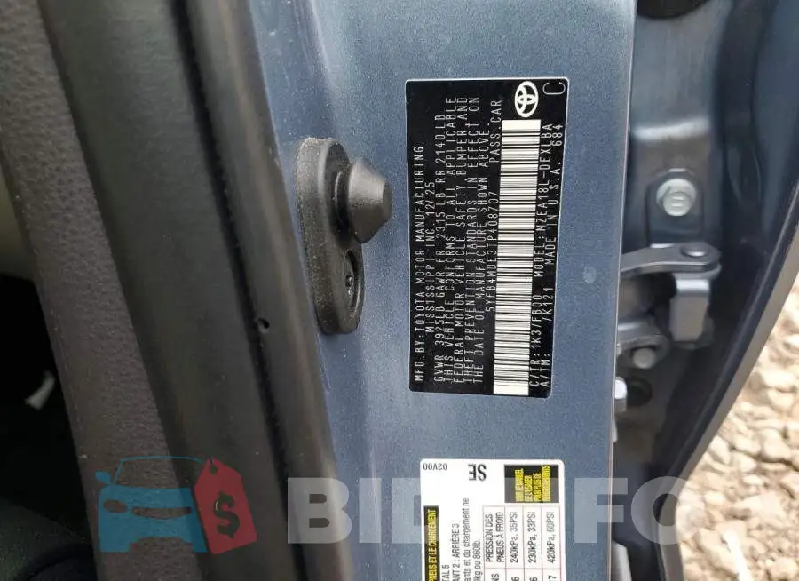 5YFB4MDE3TP408707 Photo# 12