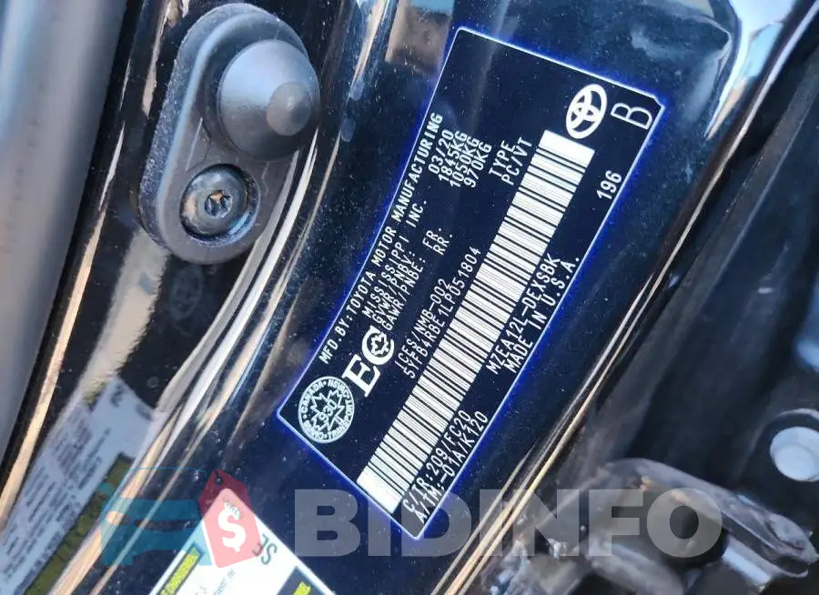 5YFB4RBE1LP051804 Photo# 12