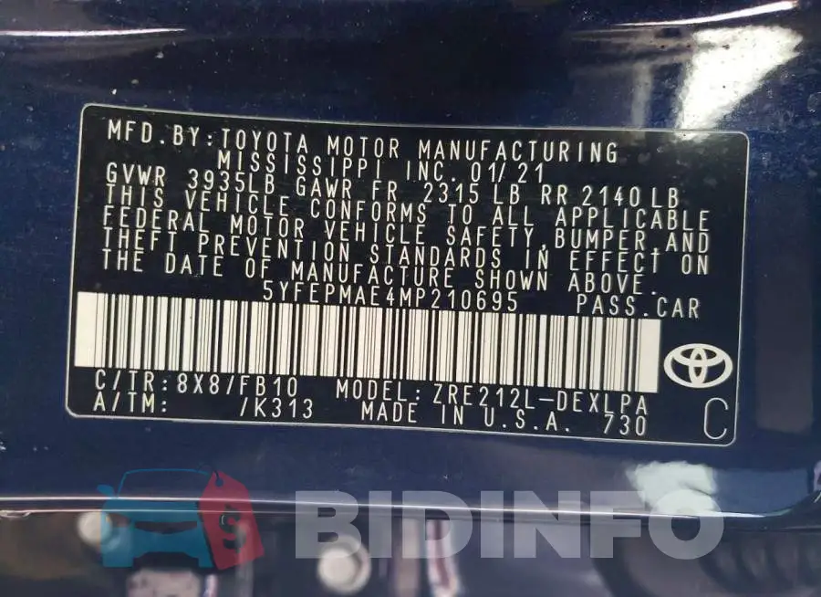 5YFEPMAE4MP210695 Photo# 12