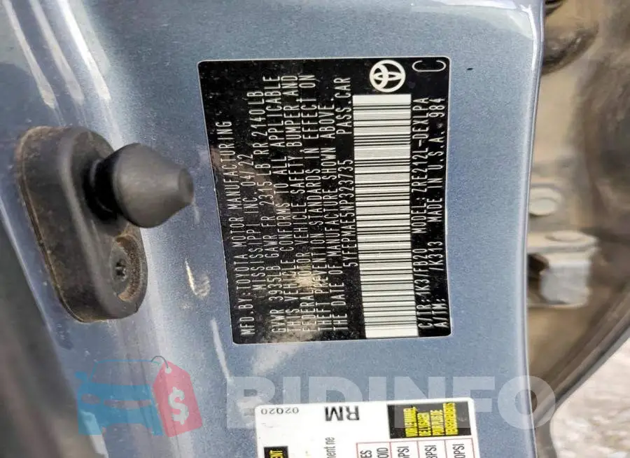 5YFEPMAE5NP323735 Photo# 12