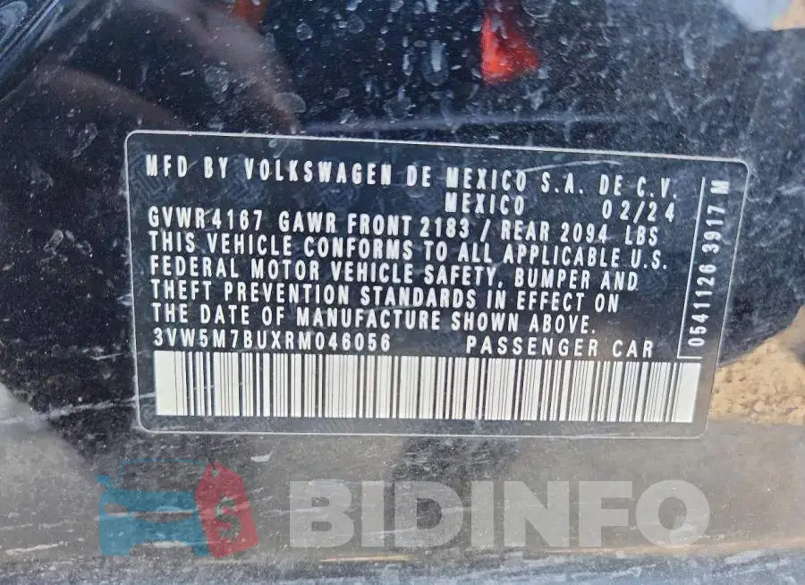 3VW5M7BUXRM046056 Photo# 12