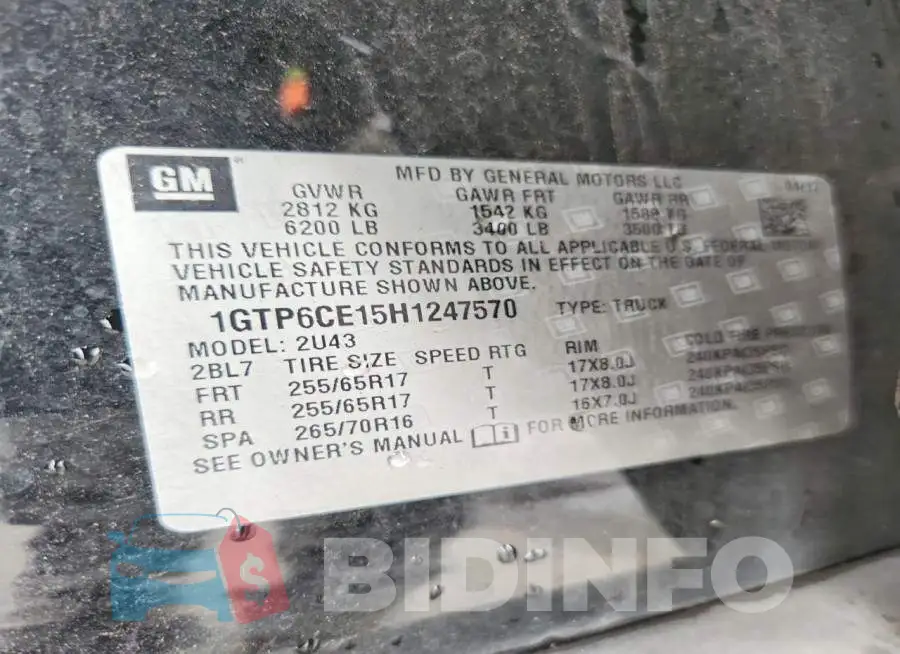 1GTP6CE15H1247570 Photo# 12