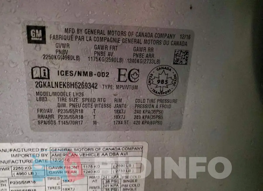 2GKALNEK8H6269342 Photo# 14