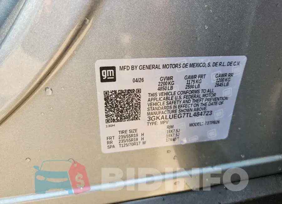 3GKALUEG7TL484723 Photo# 12
