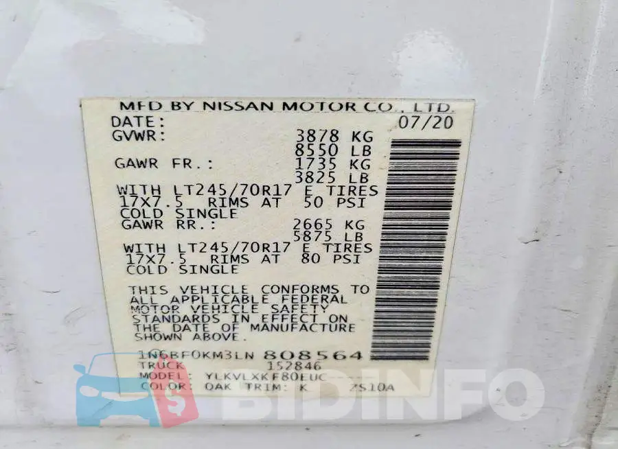 1N6BF0KM3LN808564 Photo# 13