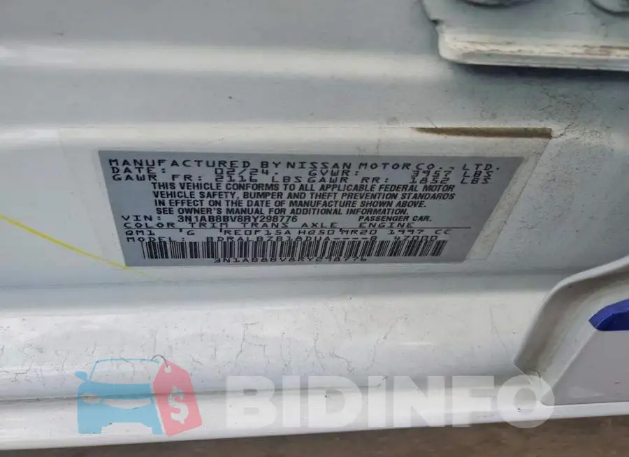 3N1AB8BV8RY298776 Photo# 12