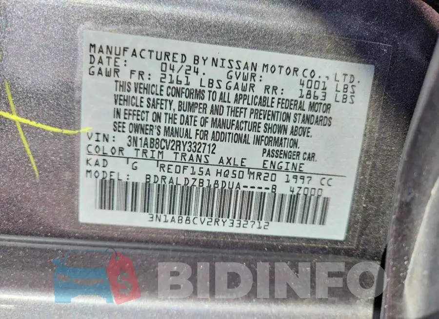 3N1AB8CV2RY332712 Photo# 13