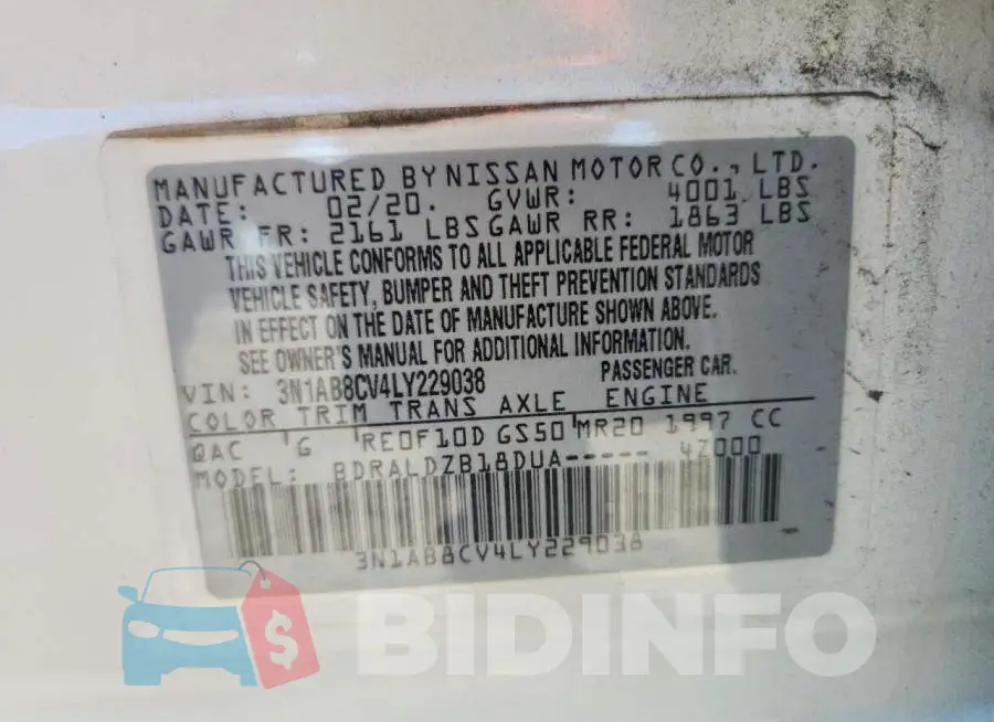 3N1AB8CV4LY229038 Photo# 12