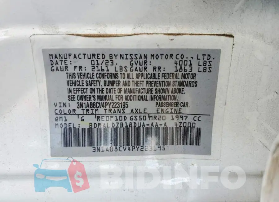 3N1AB8CV4PY223195 Photo# 12