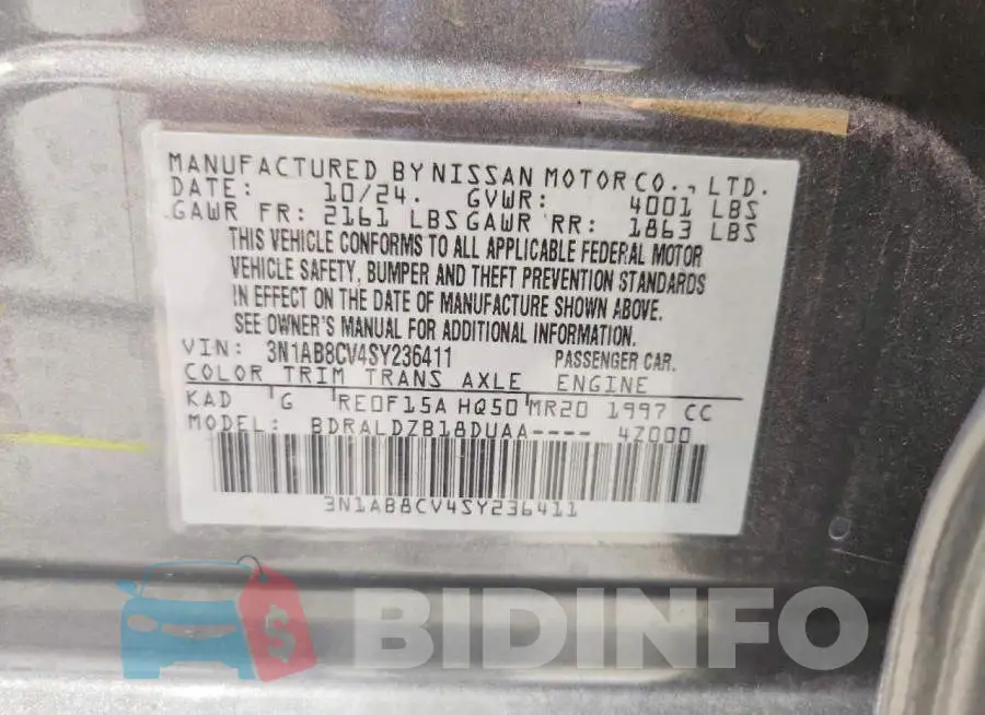 3N1AB8CV4SY236411 Photo# 13