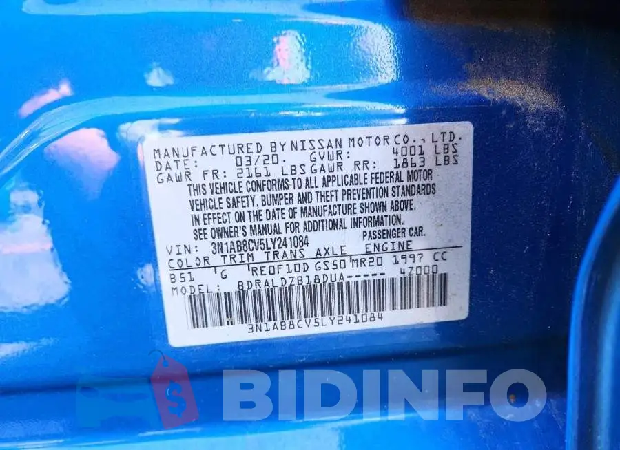 3N1AB8CV5LY241084 Photo# 13