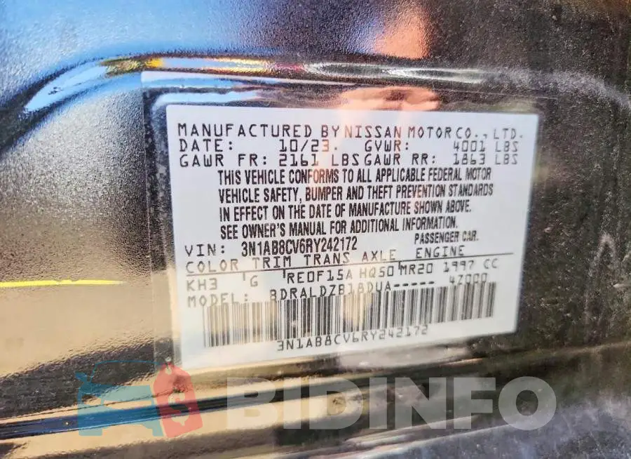 3N1AB8CV6RY242172 Photo# 13