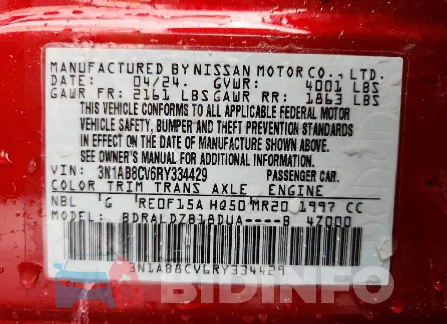 3N1AB8CV6RY334429 Photo# 12