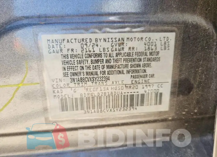 3N1AB8CVXSY232394 Photo# 13