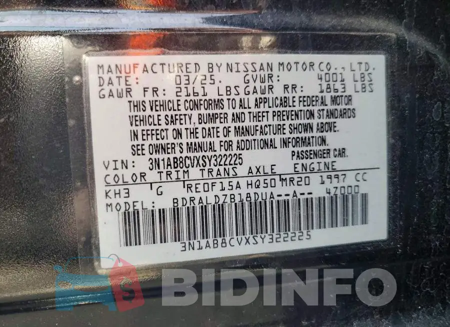 3N1AB8CVXSY322225 Photo# 12