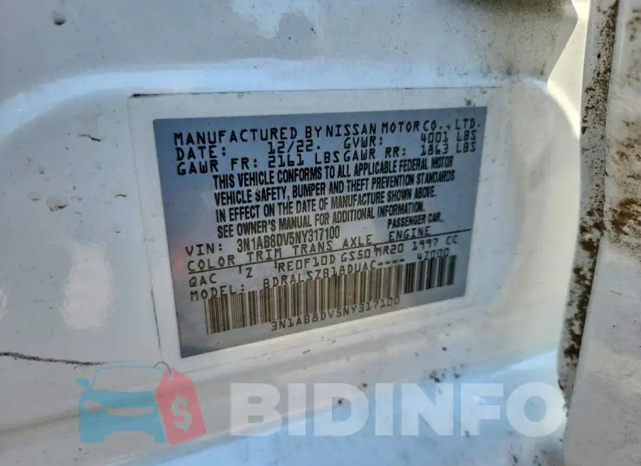 3N1AB8DV5NY317100 Photo# 12