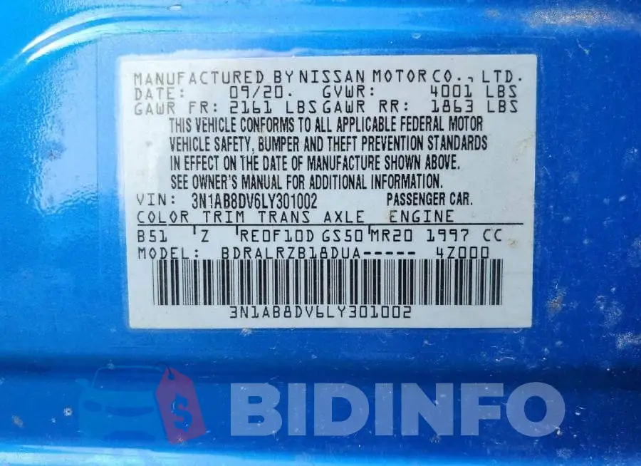 3N1AB8DV6LY301002 Photo# 12