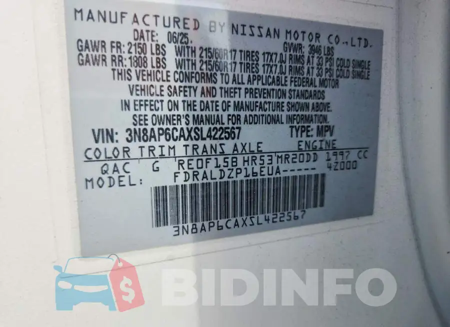 3N8AP6CAXSL422567 Photo# 14