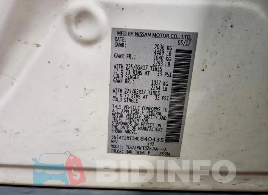 5N1AT2MT1HC840435 Photo# 13