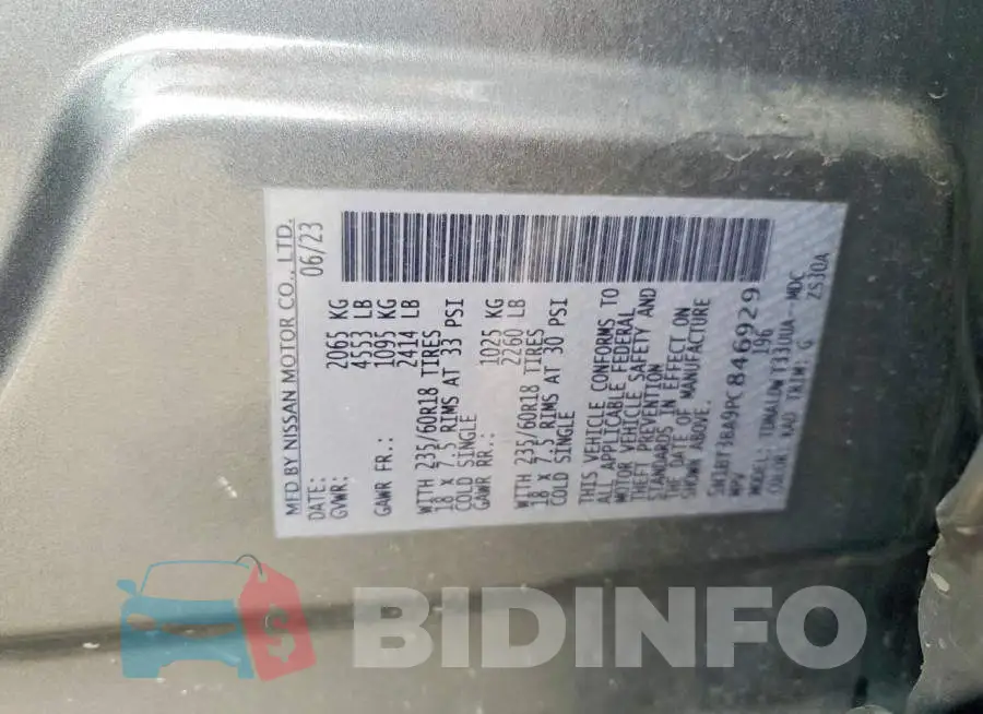 5N1BT3BA9PC846929 Photo# 13