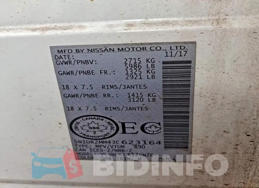 5N1DR2MM4JC623164 Photo# 14