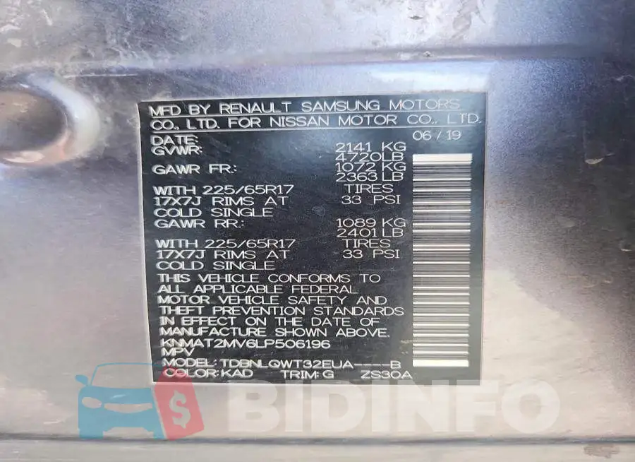 KNMAT2MV6LP506196 Photo# 12