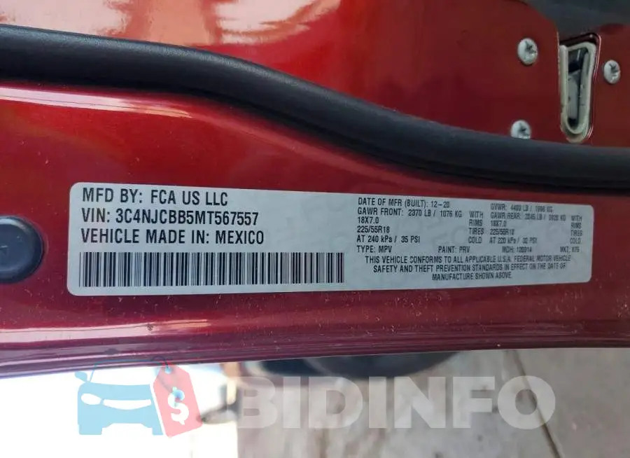 3C4NJCBB5MT567557 Photo# 13