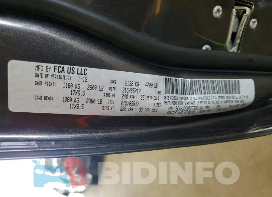 3C4NJDDB5KT690114 Photo# 13