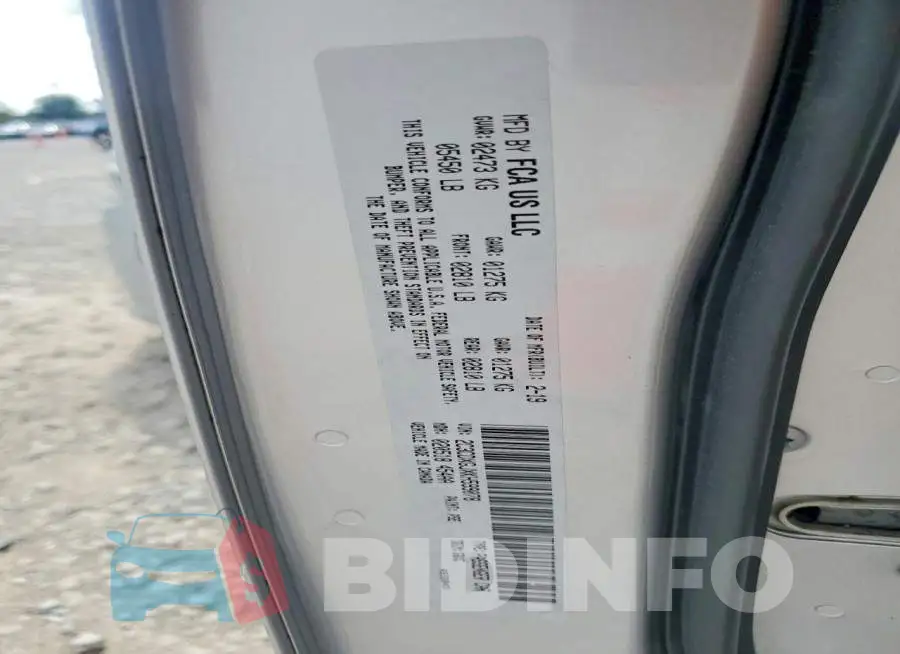 2C3CDXGJXKH599078 Photo# 12
