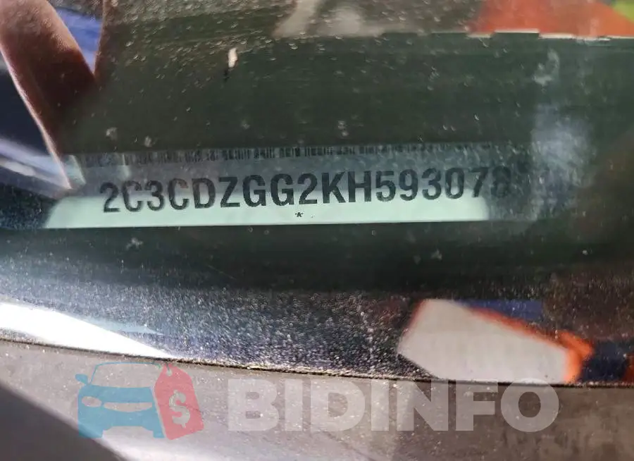 2C3CDZGG2KH593078 Photo# 13