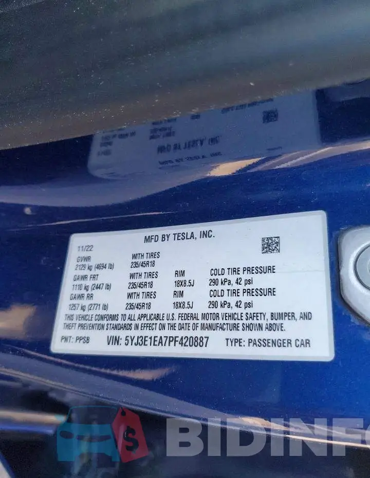 5YJ3E1EA7PF420887 Photo# 12