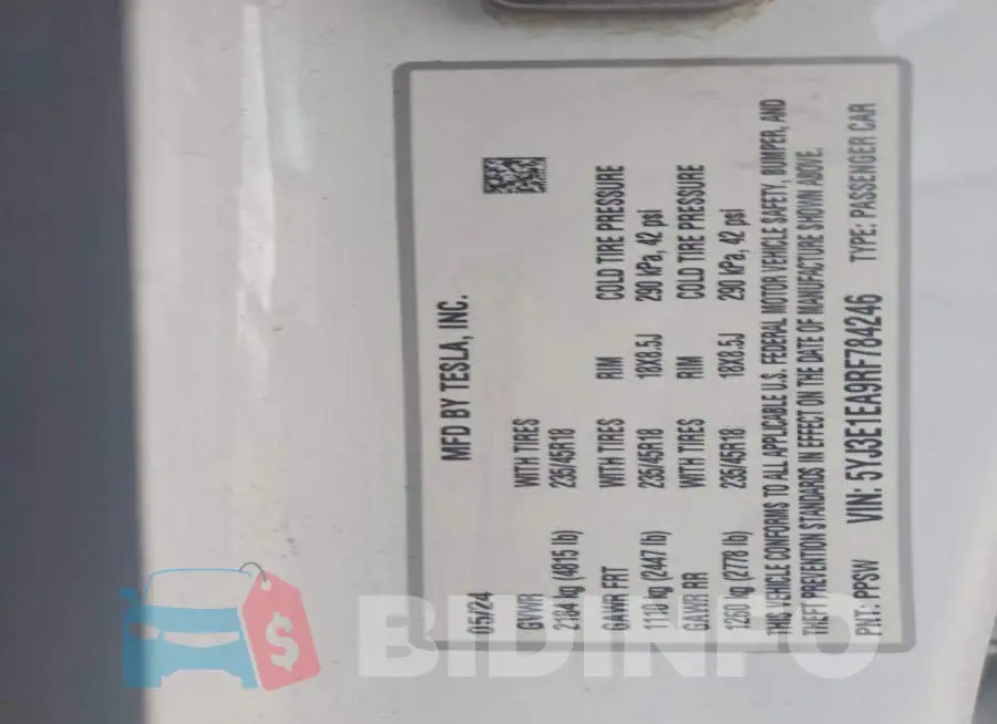 5YJ3E1EA9RF784246 Photo# 13