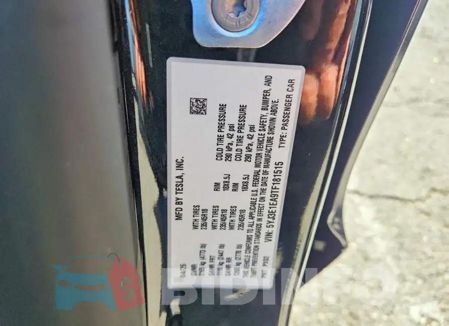 5YJ3E1EA9TF181515 Photo# 12